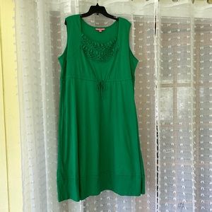 Kelly green midi dress